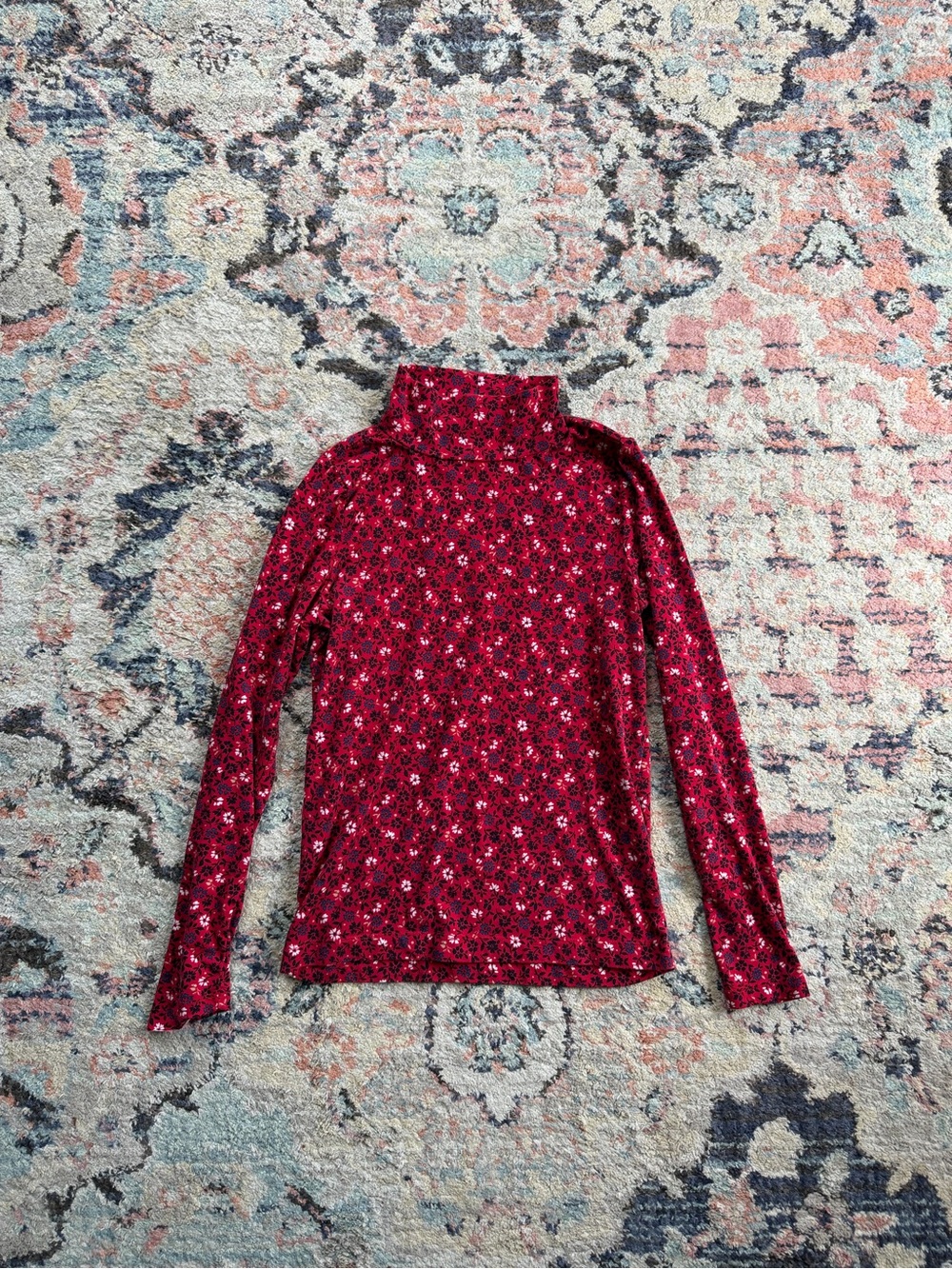 Floral Turtleneck